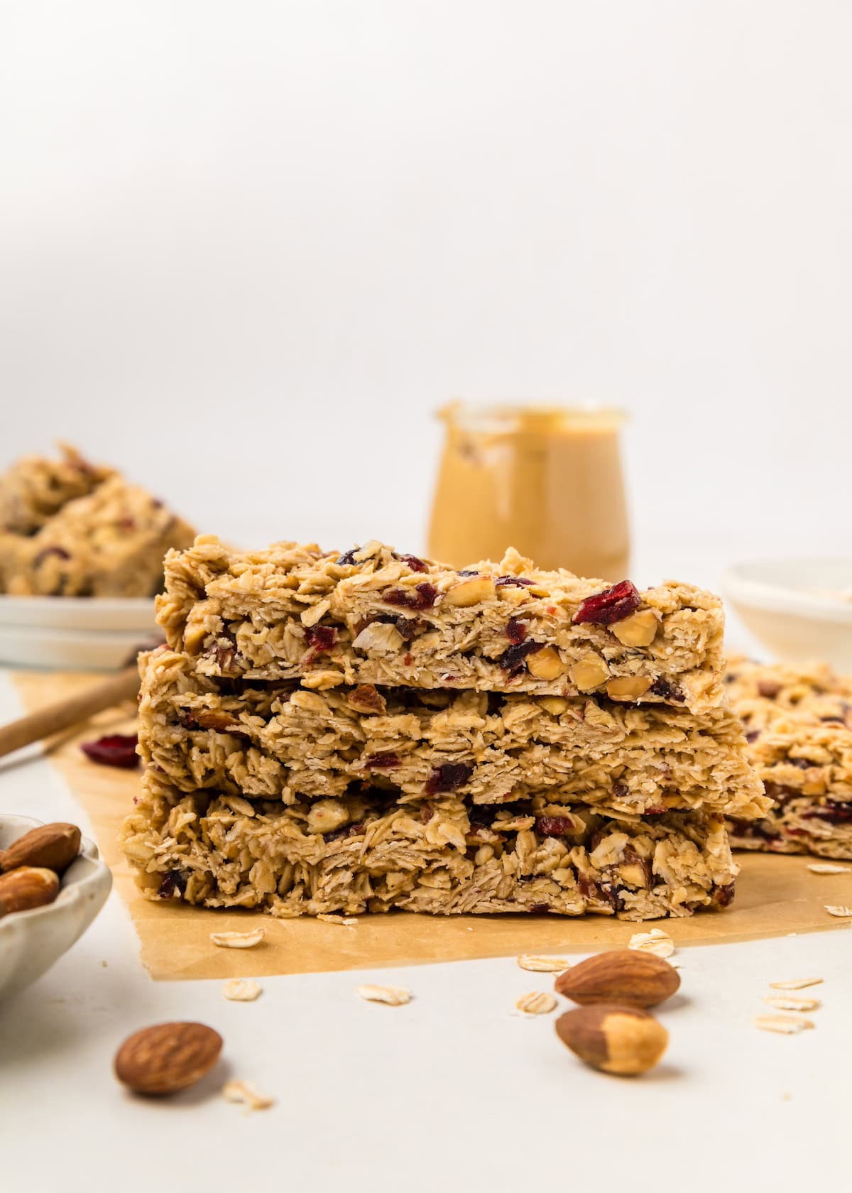 Breakfast Bars cut and stacked